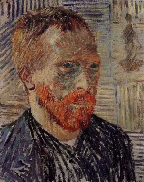  Ван Гог Париж Автопортрет с японской гравюрой 